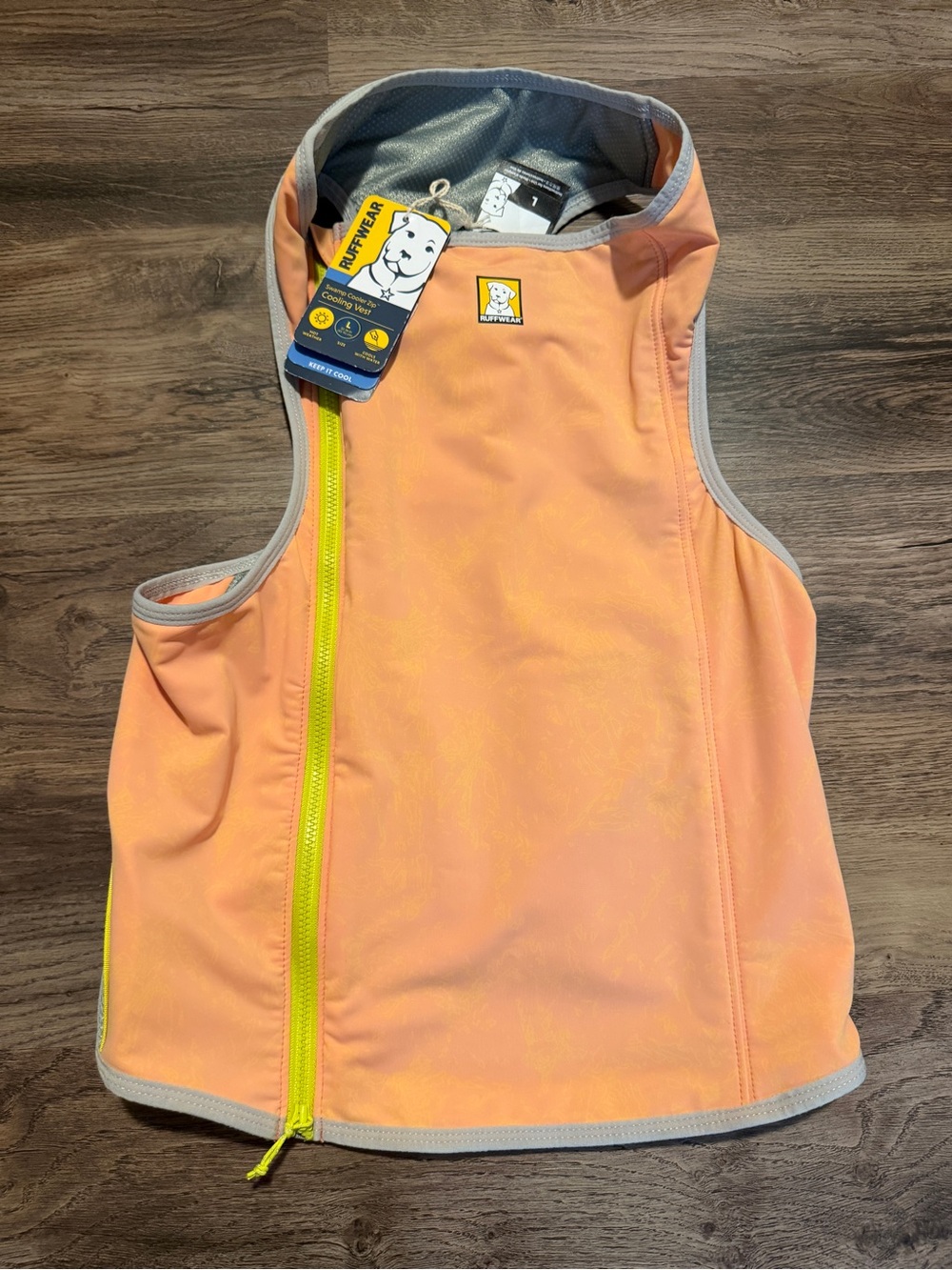 Ruffwear Swamp Cooler Zip Dog Vest, Salmon Pink, L